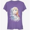 Budget ✨ Disney Anna Frost Portrait 🥰 Girls T-Shirt ⌛
