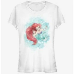 Outlet 🥰 Disney Ariel Watercolor Print Girls T-Shirt 🤩