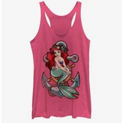 Outlet 😍 Disney Ariel Vintage Anchor Girls Tank ⭐