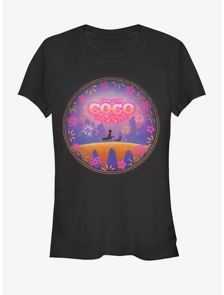 Outlet 🎁 Disney Pixar Coco Bridge to Land of the Dead Girls T-Shirt 😀 1 Outlet 🎁 Disney Pixar Coco Bridge to Land of the Dead Girls T-Shirt 😀