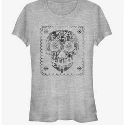 Discount ⭐ Disney Pixar Coco Sugar Skull Stamp ⭐ Girls T-Shirt ✔️