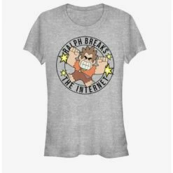 Coupon 👏 Disney Wreck-It Ralph Wreck Round Linear Girls T-Shirt ✨