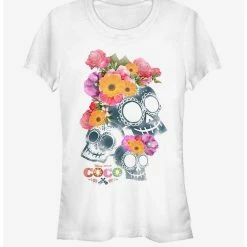 Outlet ✨ Disney Pixar Coco Floral Skeletons Girls T-Shirt 🎉