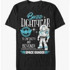 Discount ⭐ Disney Pixar Toy Story Buzz Lightyear Space Ranger Badge T-Shirt 👏