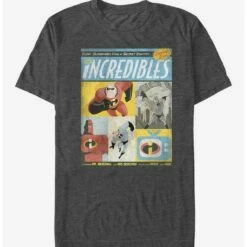 Buy 🎁  Disney Pixar The Incredibles Comic Book Cover T-Shirt 😉