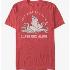 Flash Sale ❤️ Disney Pixar Finding Dory Hank Glass Box Alone T-Shirt 👍