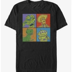 Outlet ✔️ Disney Pixar Toy Story Character Color Panels T-Shirt 💯