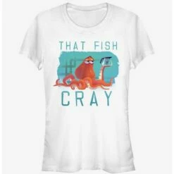 Flash Sale ❤️ Disney Pixar Finding Dory Hank Thinks That Fish Cray 🔥  Girls T-Shirt 👍