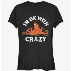 Deals 🔔  Disney Pixar Finding Dory Hank Ok With Crazy  Girls T-Shirt 🎁