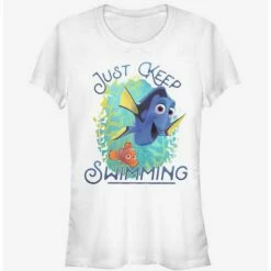 Brand new ✔️  Disney Pixar Finding Dory Motivational Message  Girls T-Shirt 👍