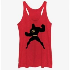 Discount 🛒 Disney Pixar The Incredibles Mr. Incredible Silhouette Girls Tank Top ✨