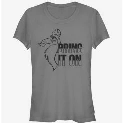 Best deal 🔔 Disney The Emperor's New Groove Kuzco Bring It On Outline Girls T-Shirt 😉