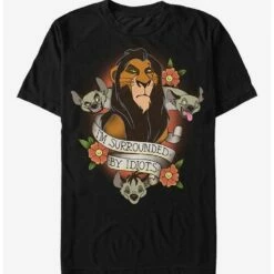 Best Pirce ✨ Disney Lion King Scar Surrounded By Idiots Tattoo T-Shirt ✨