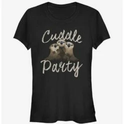 Promo ✔️  Disney Pixar Finding Dory Otter Cuddle Party  Girls T-Shirt 😀
