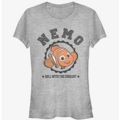 Top 10 ✔️ Disney Pixar Finding Dory Nemo Roll with Current Girls T-Shirt ⌛
