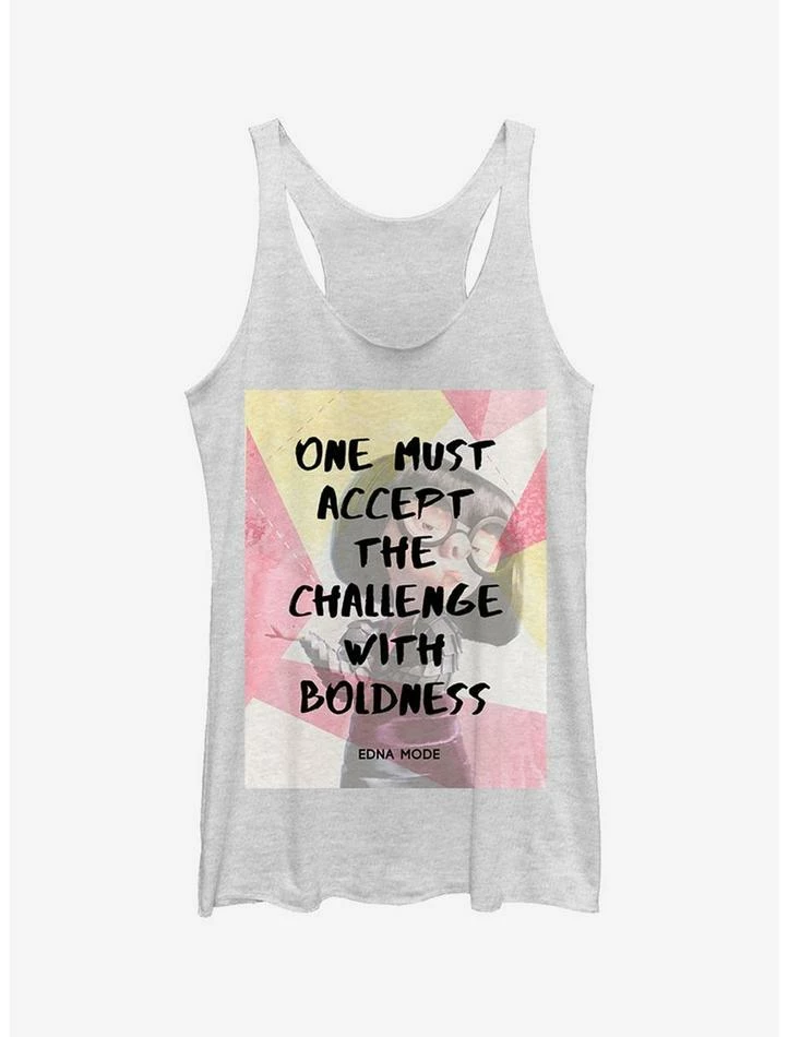 Hot Sale 👍 Disney Pixar The Incredibles Edna Mode Accept the Challenge Girls Tank Top 😍 1 Hot Sale 👍 Disney Pixar The Incredibles Edna Mode Accept the Challenge Girls Tank Top 😍