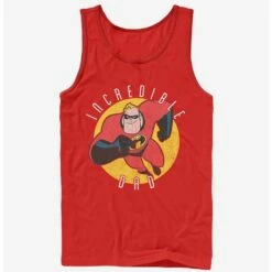Best Pirce ✨ Disney Pixar The Incredibles Pixar The Incredibles Incredible Dad Tank Top ✔️