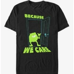 Best deal 🧨  Disney Pixar Monsters Inc Mike Cares Doorway T-Shirt 🥰