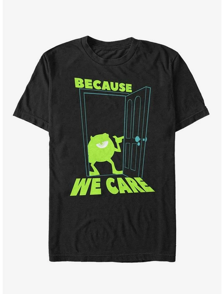 Best deal 𧨠Disney Pixar Monsters Inc Mike Cares Doorway T-Shirt π₯° 1 Best deal 𧨠Disney Pixar Monsters Inc Mike Cares Doorway T-Shirt π₯°