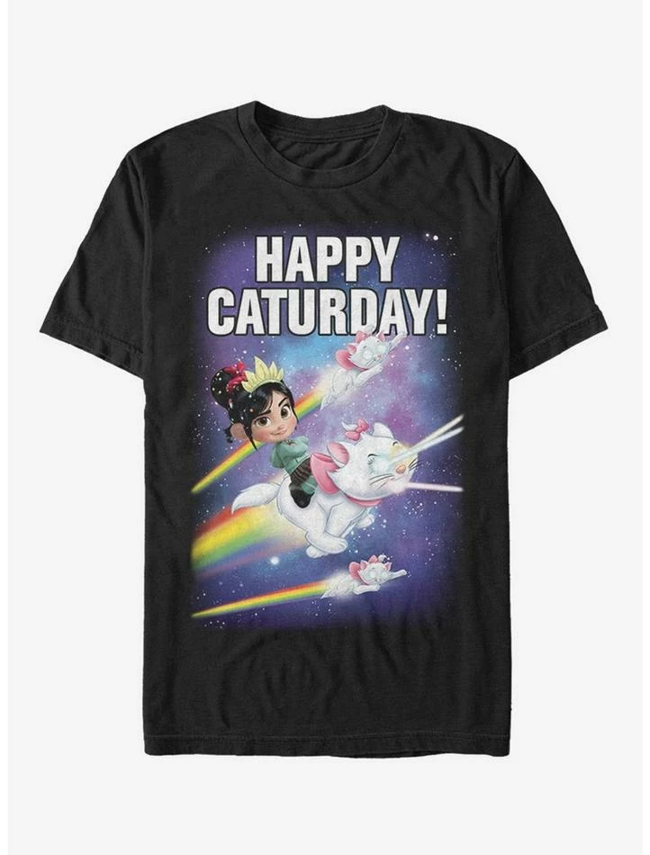 Best deal 😉 Disney Wreck-It Ralph Happy Caturday Stars T-Shirt 🎁 1 Best deal 😉 Disney Wreck-It Ralph Happy Caturday Stars T-Shirt 🎁