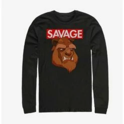 Best reviews of ❤️ Disney Beauty and the Beast Savage Beast Long-Sleeve T-Shirt ✔️