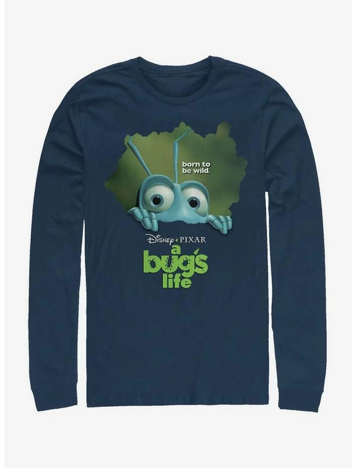Promo 🎉 Disney A Bug's Life Looking Through Long-Sleeve T-Shirt 🔔 1 Promo 🎉 Disney A Bug's Life Looking Through Long-Sleeve T-Shirt 🔔