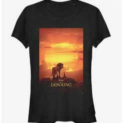 Outlet 🛒 Disney The Lion King 2019 Pride Rock Poster Girls T-Shirt 🎁