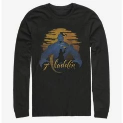Promo ✨ Disney Aladdin 2019 Genie Silhouette Long-Sleeve T-Shirt 💯