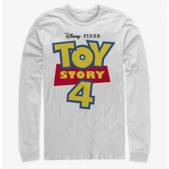 Promo 💯 Disney Pixar Toy Story 4 Full Color Logo Long-Sleeve T-Shirt 🛒