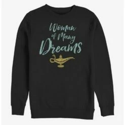 Discount 🤩 Disney Aladdin 2019 Woman of Many Dreams Cursive Sweatshirt 👍