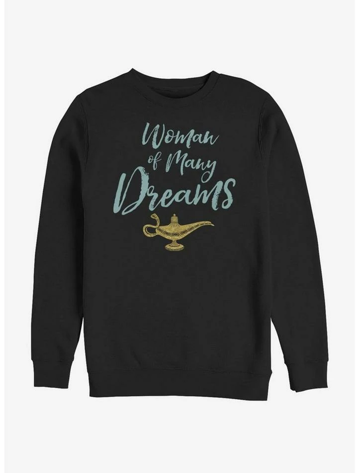 Discount π€© Disney Aladdin 2019 Woman of Many Dreams Cursive Sweatshirt π 1 Discount π€© Disney Aladdin 2019 Woman of Many Dreams Cursive Sweatshirt π