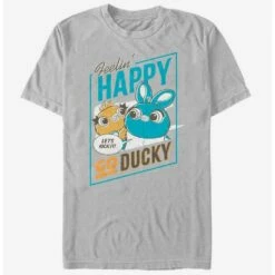 Hot Sale ⌛ Disney Pixar Toy Story 4 Happy Go Ducky T-Shirt ⌛