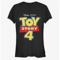 Deals ⌛ Disney Pixar Toy Story 4 Full Color Logo 😉 Girls T-Shirt ⌛