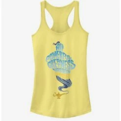 Deals ✨ Disney Aladdin 2019 All Powerful Genie Girls Tank 👏