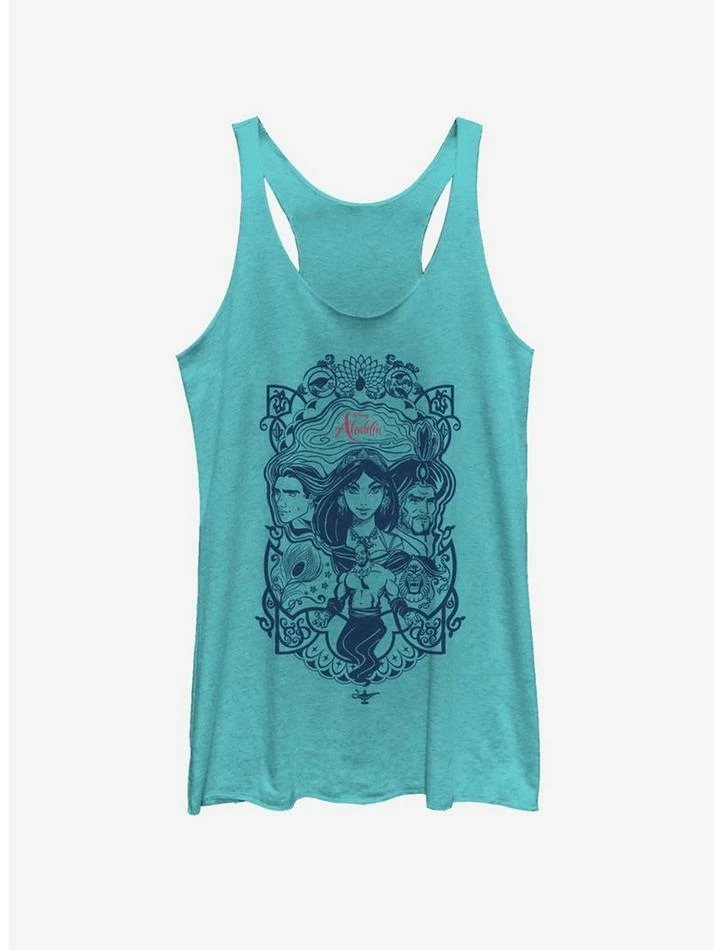Brand new 🛒 Disney Aladdin 2019 Vintage Aladdin Collage Girls Tank 🤩 1 Brand new 🛒 Disney Aladdin 2019 Vintage Aladdin Collage Girls Tank 🤩