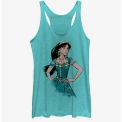Discount 😀 Disney Aladdin 2019 Jasmine Sketch Girls Tank 🥰