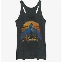 Discount 🌟 Disney Aladdin 2019 Genie Silhouette 🤩 Girls Tank ⭐