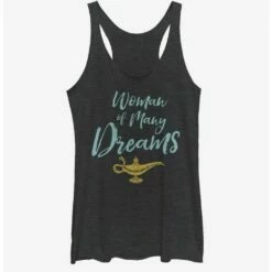 Outlet ✔️ Disney Aladdin 2019 🔥 Woman of Many Dreams Cursive Girls Tank 🎉