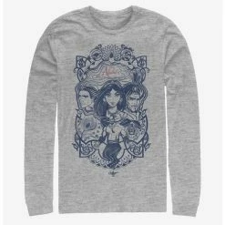 Promo ✨ Disney Aladdin 2019 Vintage Aladdin Collage Long-Sleeve T-Shirt 🔔