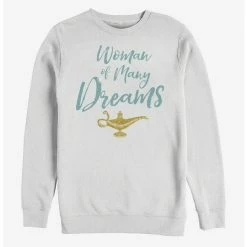 Promo 🔥 Disney Aladdin 2019 Woman of Many Dreams Cursive Sweatshirt ⌛