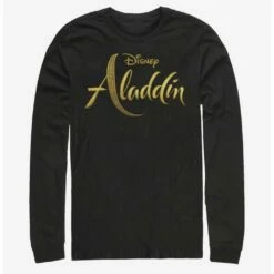 Budget 👍  Disney Aladdin 2019 Aladdin Live Action Logo Long-Sleeve T-Shirt 👍