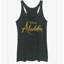 Discount ✨ Disney Aladdin 2019 Aladdin Live Action Logo Girls Tank 💯