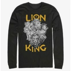 Outlet 💯 Disney The Lion King 2019 Cast Photo Long-Sleeve T-Shirt 🌟