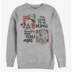 Cheap ❤️ Disney The Lion King 2019 Simba Text Sweatshirt 🎉