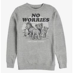 Buy ⌛ Disney The Lion King 2019 No Worries Back Sweatshirt ⭐