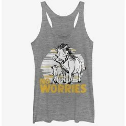 Promo 👍 Disney The Lion King 2019 No Worries Club Girls Tank 🛒