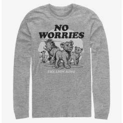 Hot Sale 😍 Disney The Lion King 2019 No Worries Back Long-Sleeve T-Shirt 🔔