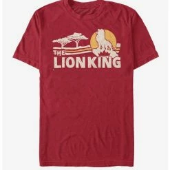 Flash Sale 🌟 Disney The Lion King 2019 Savannah Scene Back T-Shirt ⭐ -Dressup Outfits Shop 12004116 hi