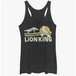 New 😀 Disney The Lion King 2019 Savannah Scene Back Girls Tank 🔥