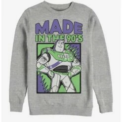 Best reviews of 🤩 Disney Pixar Toy Story 4 Nineties Buzz Heathered Sweatshirt 🎉